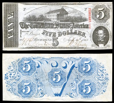 CSA-T60-$5-1863 by Keatinge and Ball
